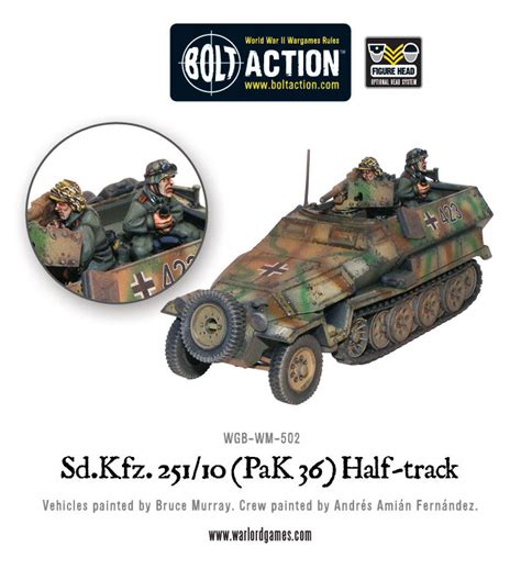 New Sdkfz 25110 Half Track 37cm Pak Warlord Games