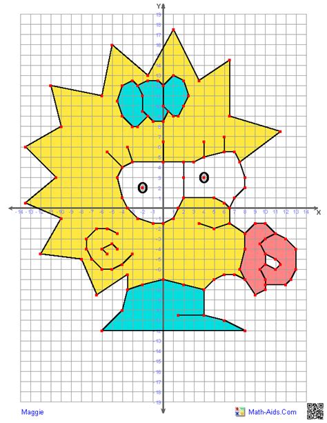 Character Coordinate Graphing Worksheets With Coordinate Numbers