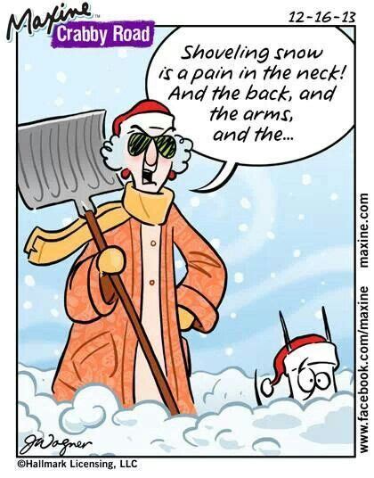 Shoveling Snow Maxine Christmas Humor Winter Humor