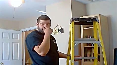 mom sets up camera catches repairman in the act youtube