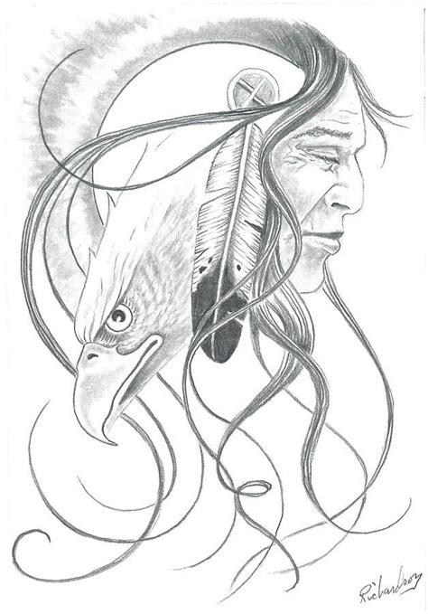 Drawing Native American Indian