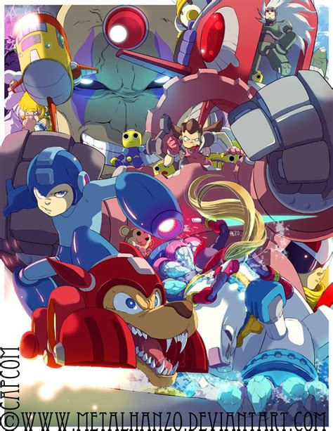 Megaman Tribute By Heavymetalhanzo On Deviantart Mega Man Game Art