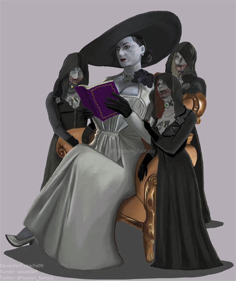 Lady Dimitrescu And Her Daughters By Chacha99 On Deviantart