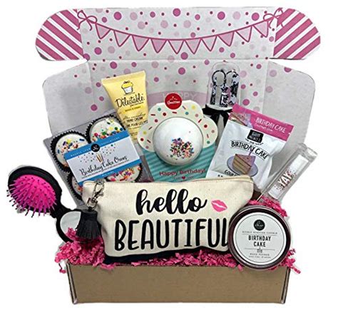 Surprise your loved ones by sending unique bday gifts. Complete Birthday Gift Basket Box for Her-Women, Mom, Aunt ...