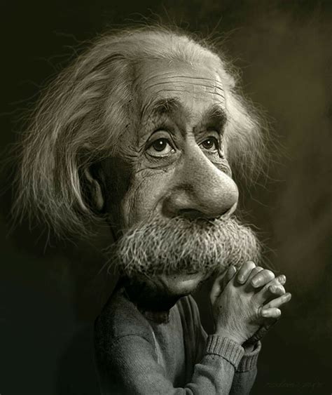 Albert Einstein Caricature Celebrity Caricatures Funny Caricatures