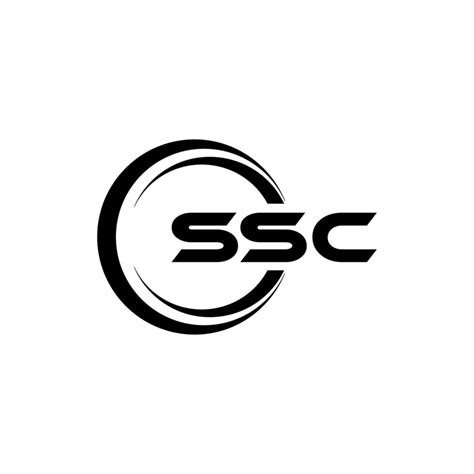 Ssc Letter Logo Design In Illustration Vector Logo Calligraphy