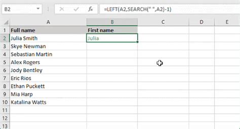 How To Separate First And Last Name In Excel Softwarekeep