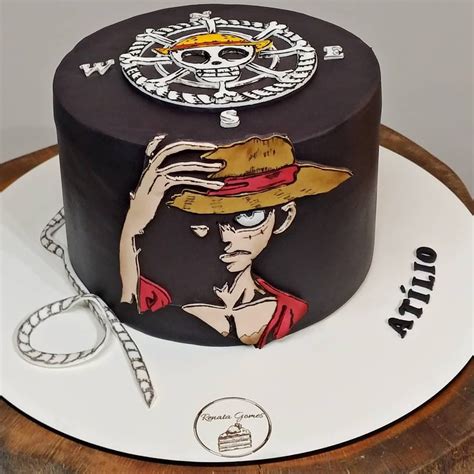 Bolo Inspirado Na Série One Piece Onepiece Luffy Poster One Piece