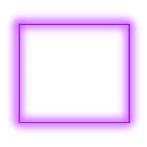 Neon Purple Square Frame With Smoke Png Image Citypng