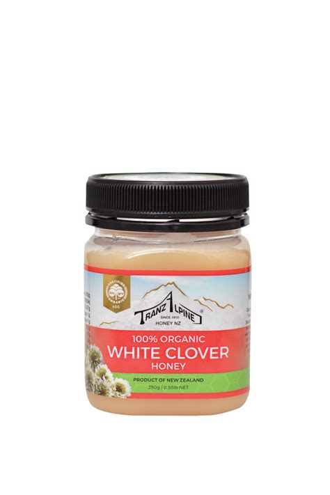 250g organic white clover honey ekowarehouse