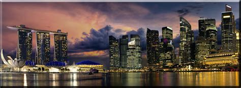 Singapore Skyline - Skylines - Stock Canvases