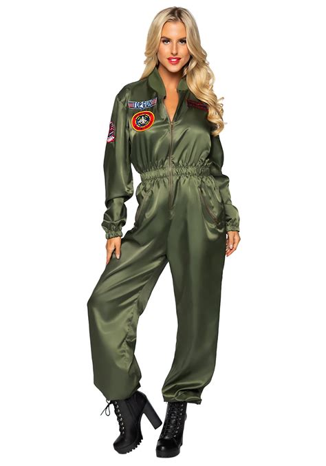 Womens Top Gun Womens Flight Suit Costume