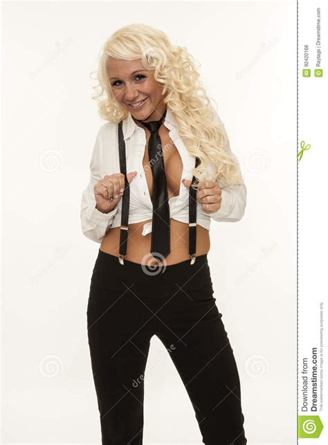 Funny Mature Blonde Woman Stock Photo Image Of Secretary