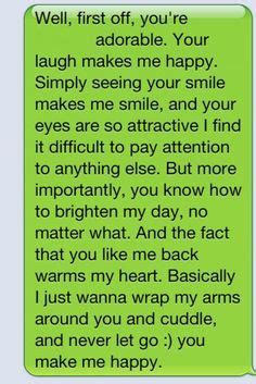 The best of sweet, cute and romantic text messages to make your boyfriend smile at work, helping him to have the best of the day. cute things to say to your crush quotes - Google Search ...