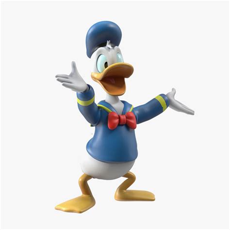 disney character donald duck rigged for cinema 4d 3d model 129 c4d free3d