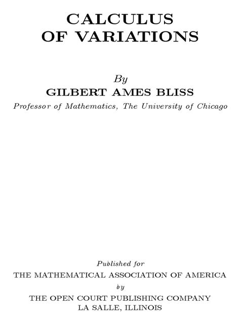 Gelfand Derivative Calculus Of Variations