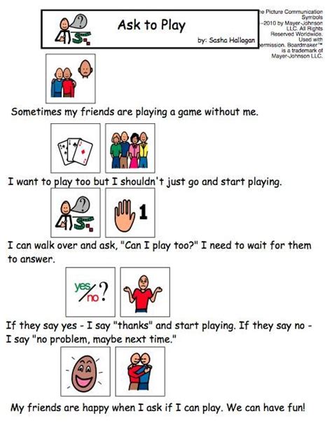 Free Printable Social Stories For Behavior Rocha