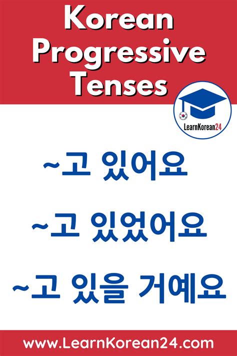 Korean Present Progressive Tense Korean Lesson For Beginners Korean