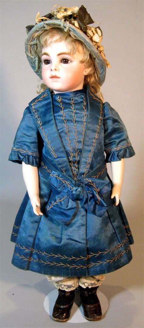 Antique Doll Dress Antique Dolls Victorian Dolls Vintage Dolls Blue