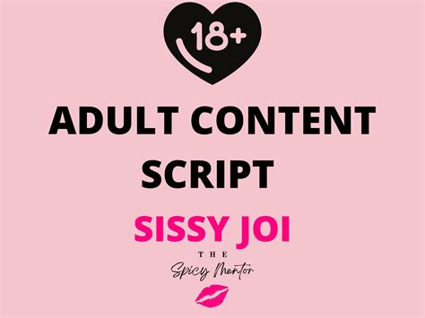 Joi Script Sissy Adult Industry Joi Scripts Onlyfans Joi Etsy Hong Kong
