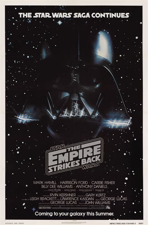 The Empire Strikes Back Us Advance Poster 1980 Star Wars Online