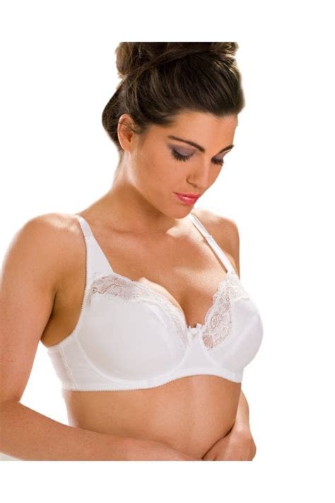 Womens White Non Padded Underwired Lace Bra