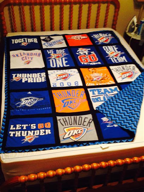 Maybe you would like to learn more about one of these? T-Shirt OKC Thunder quilt with chevron back. Need this for ...
