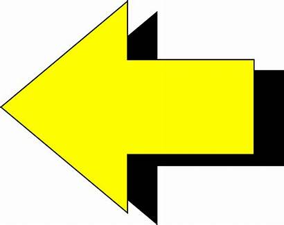 Arrow Pointing Left Clipart Right Arrows Yellow