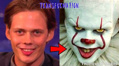 Bill Skarsgårds Transformation To Pennywise Youtube