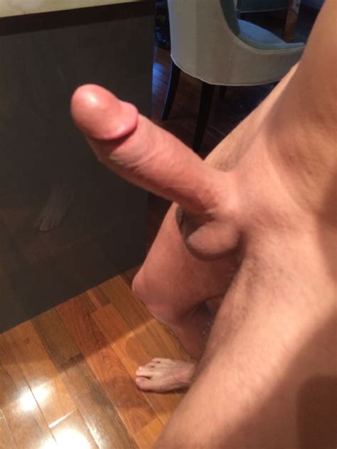Big Smooth Shaved Fully Hard Cock Nude Selfie Men