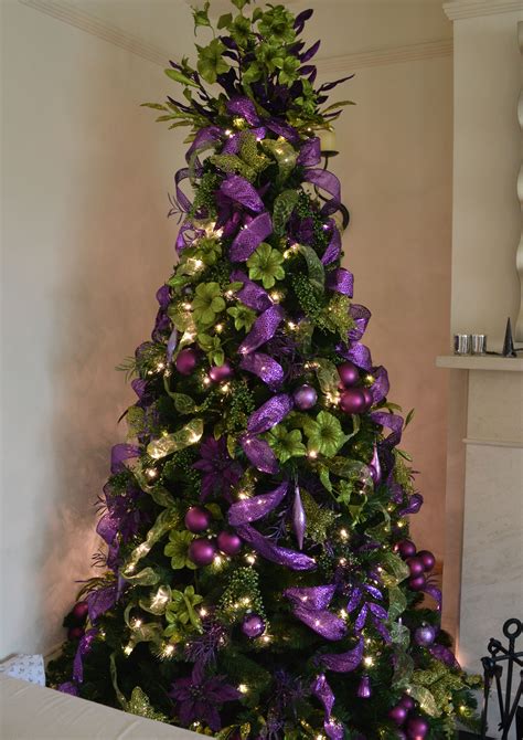 Purple Christmas Tree Decorating Ideas