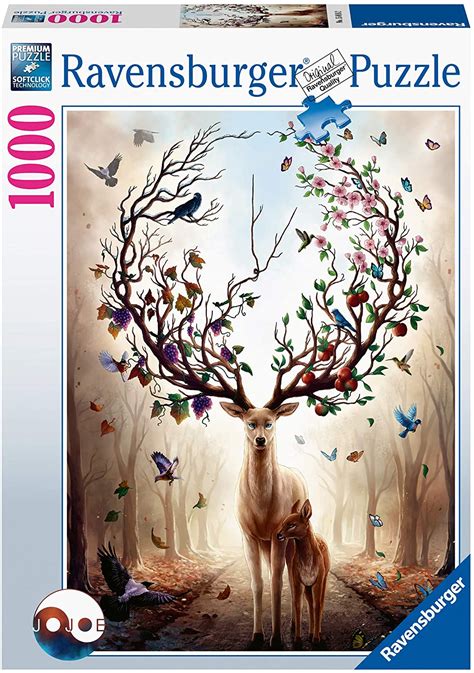 Puzzles 14828 Ravensburger Deer In The Wild Jigsaw Puzzle 500 Pieces