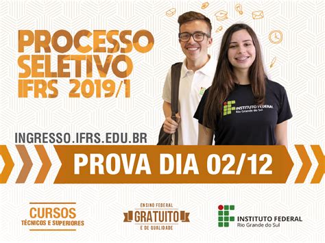 Processo Seletivo 2019 1 Do Ifrs Ocorre Neste Domingo Campus Alvorada