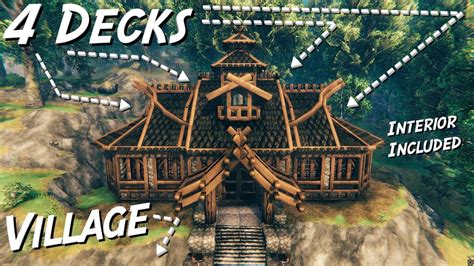 Valheim Viking Longhouse Build Build Tutorial Village Pt66 Youtube