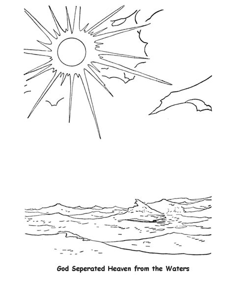 And god called the firmament heaven. 7 Days Of Creation Coloring Pages - Coloring Home