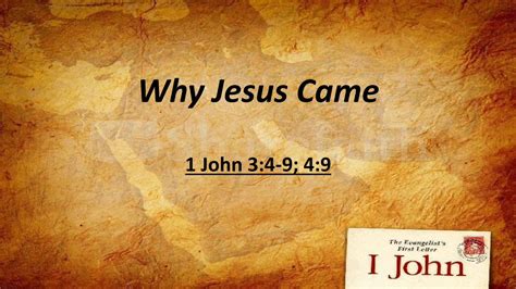 Pdf Why Jesus Came