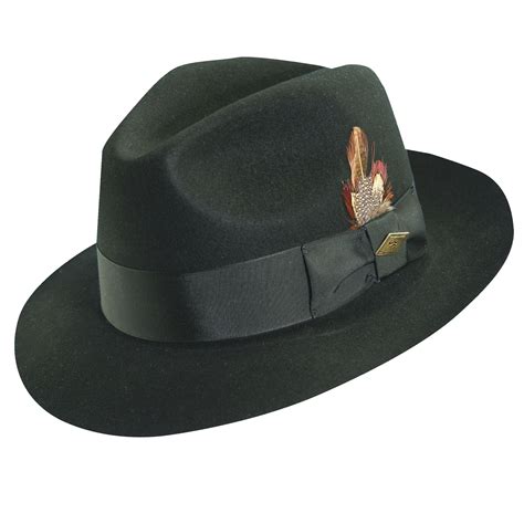 2021春の新作 Vintage Fedora Firm Wool Felt Outback Hat Classic Rancher For