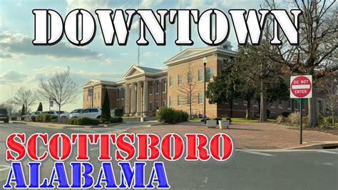 Scottsboro Alabama 4k Downtown Drive Youtube