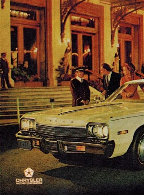 Dodge Monaco 1974 Retro Ads Vintage Car Ads Old School Etsy