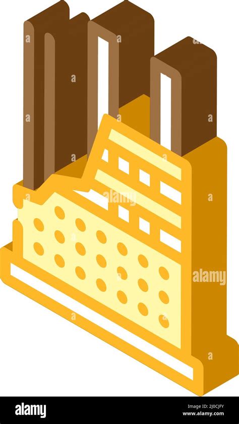 Unfinished House Isometric Icon Vector Illustration Stock Vector Image
