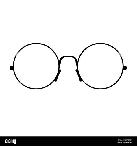 Round Glasses Vector Illustration Stock Vector Image And Art Alamy