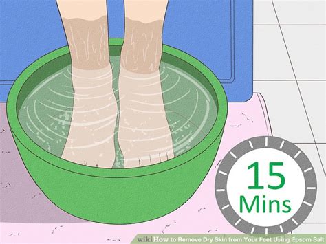 How To Remove Dry Skin From Your Feet Using Epsom Salt