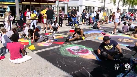 26th Annual Street Painting Festival Held In Lake Worth Beach