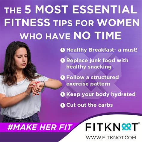 The 5 Most Essential Fitness Tips For Women Who Have No Time Fitness