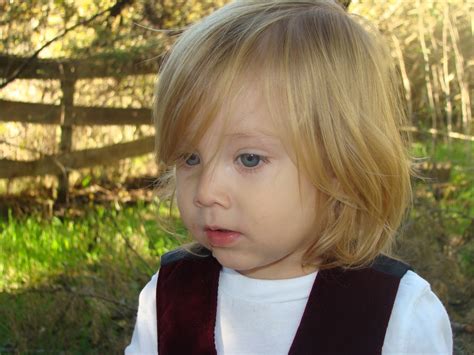 If your boy wants something formal, 'godfather' style, the combed it is easy and can be done by any hairstylist. HAIR INK.: BOYS LONG STRAIGHT HAIR