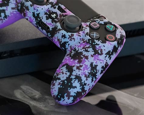 Purple Digital Camo By Proflex Ps4 Silicone Controller Skin Cover