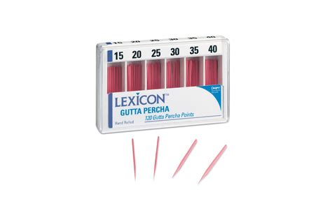 Lexicon Pink Gutta Percha Points Taper Sizes Assorted