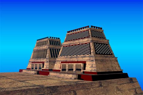 Aztecs Templo Mayor In Tenochtitlan The Structure Which Consisted Of