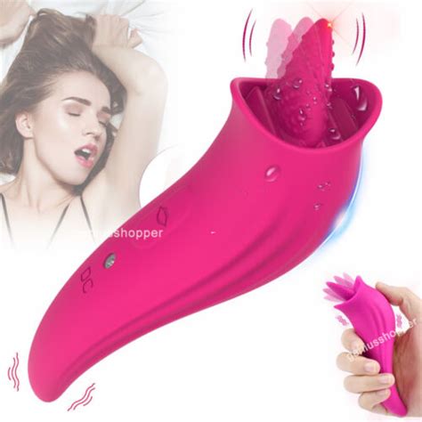 Clit Licking Vibrator Tongue Oral Massager G Spot Dildo Adult Sex Toys