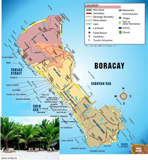 Boracay Island Resorts Map Of Boracay Island Resorts Boracay Island Boracay Boracay